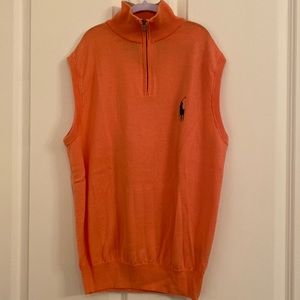 Polo Golf Ralph Lauren Sweater Vest 100%merino extrafine wool M